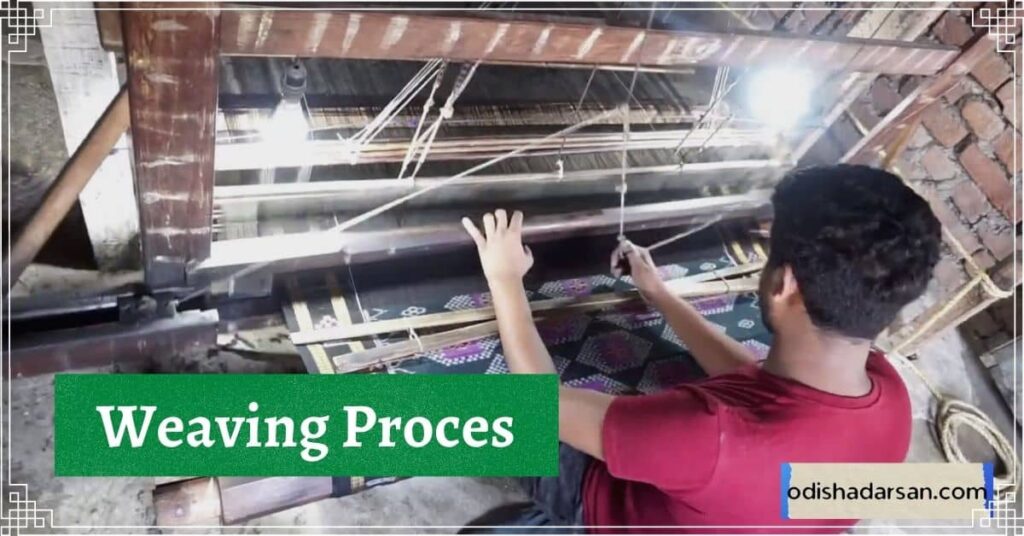 Saree weaving process