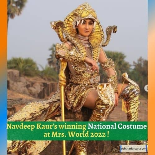 Navdeep Kaur National Costume at Mrs World 2021